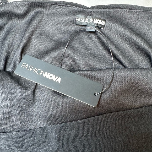 Fashion Nova Kiara One Shoulder Mesh Bodysuit, New, Size XL - Picture 9 of 13